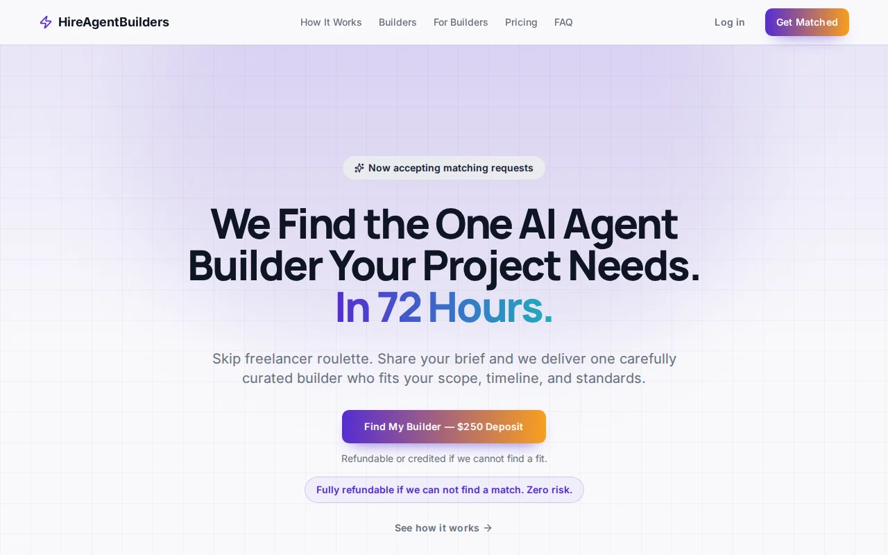 Hire Agent Builders screenshot